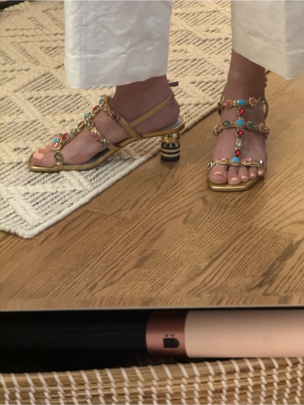 Frances Valentine Kiki Gem Heel Sandals
